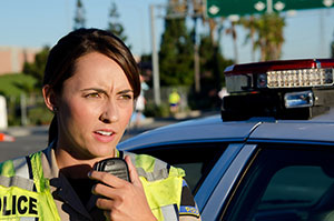 Female officer thinking about menopause in policing