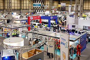 Emergency Services Show aerial view